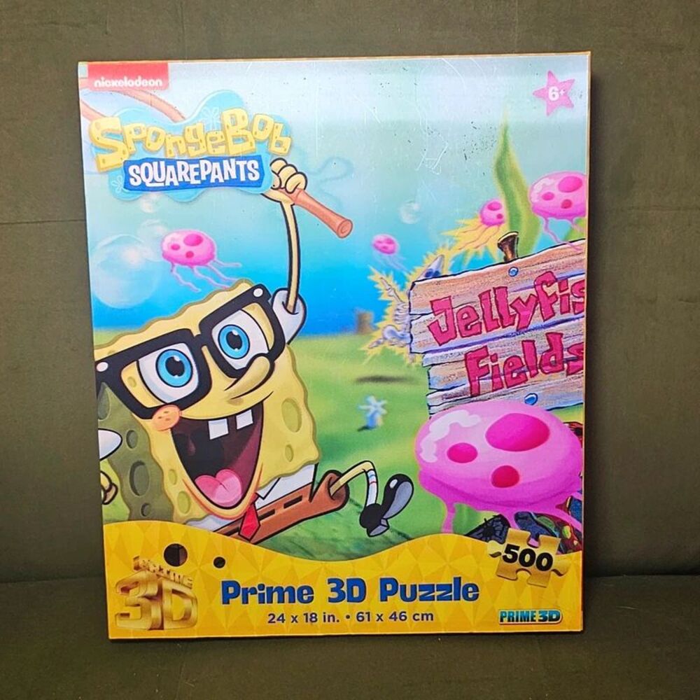 Nickelodeon Spongebob Prime 3D Jigsaw Puzzle Lenticular - 500 Pieces